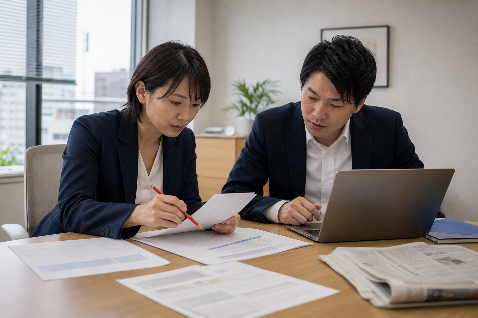 日本人PR担当者が企業情報からプレスリリースを作成する画面